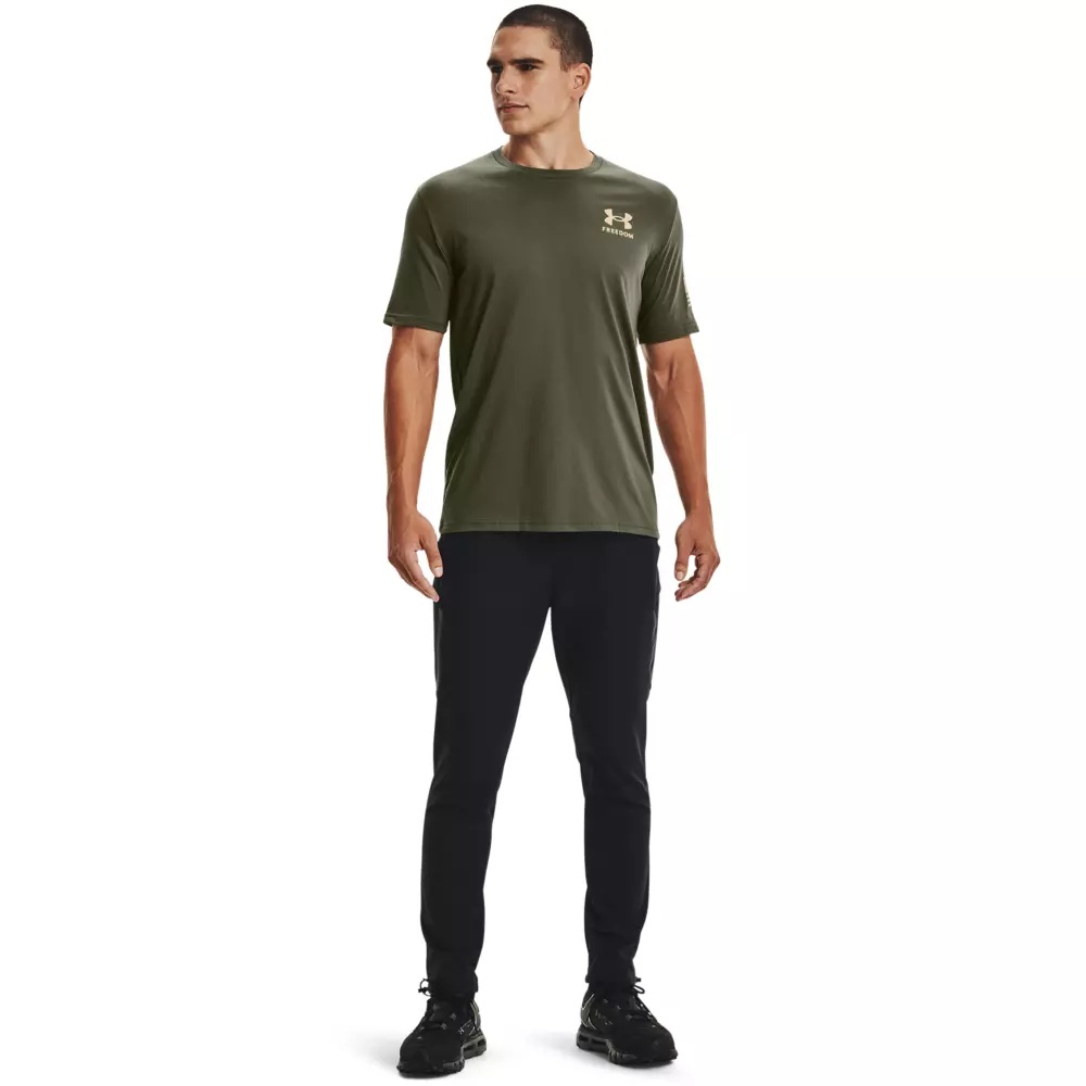 Men's Freedom Flag Tee-Green - 4
