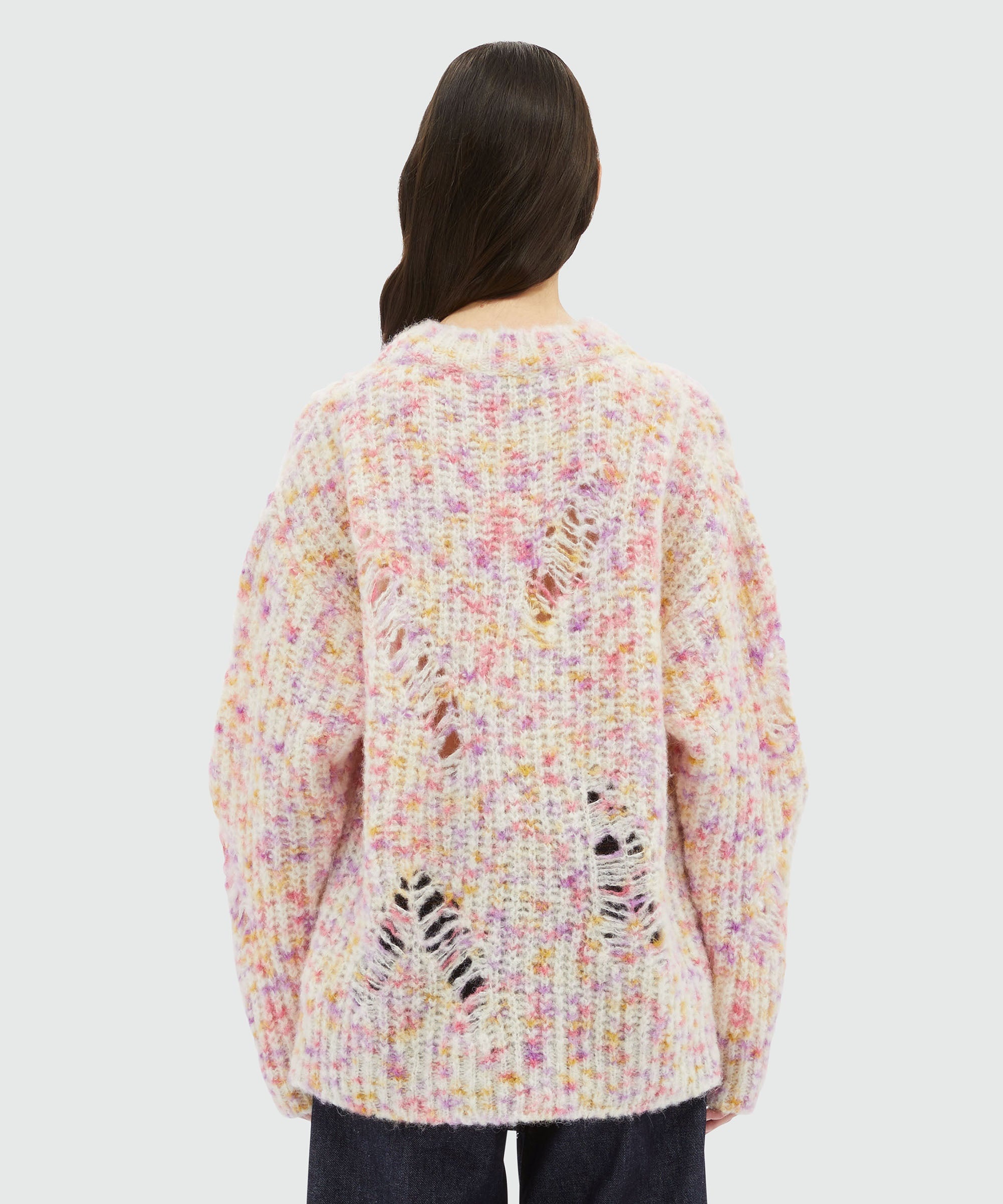 Cream alpaca and wool sweater - 3