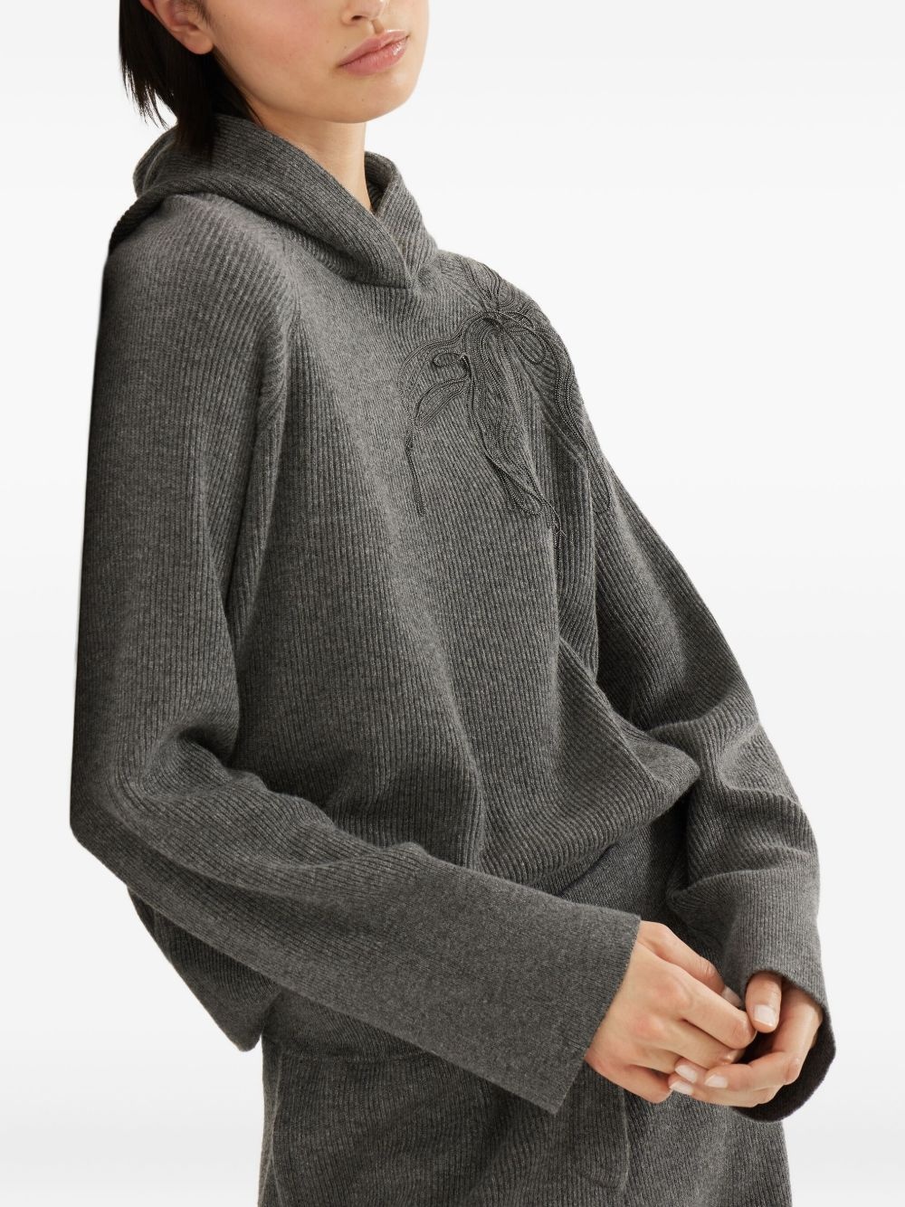 cashmere hoodie - 4