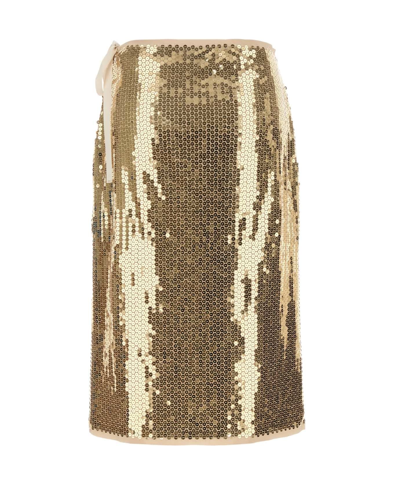 Embellished Mesh Skirt - 2