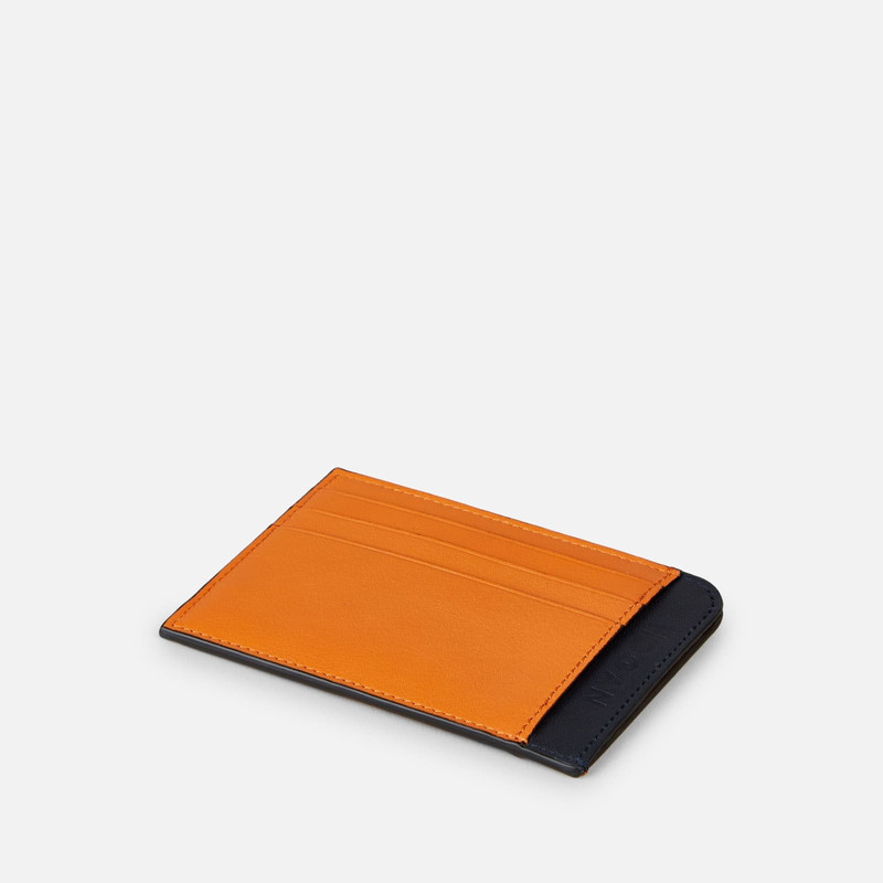 HOGAN Credit Card Holder Blue Orange outlook