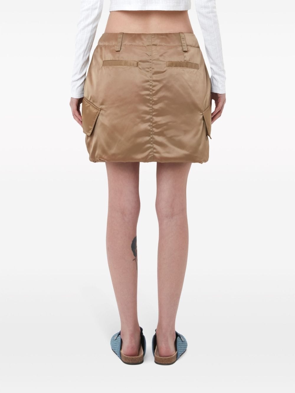 padded cargo miniskirt - 3