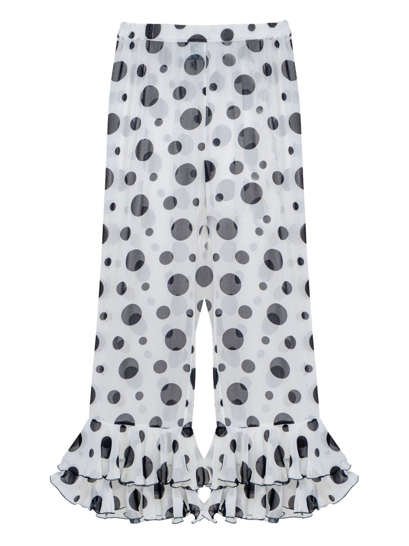 polka-dot ruffled trousers 1