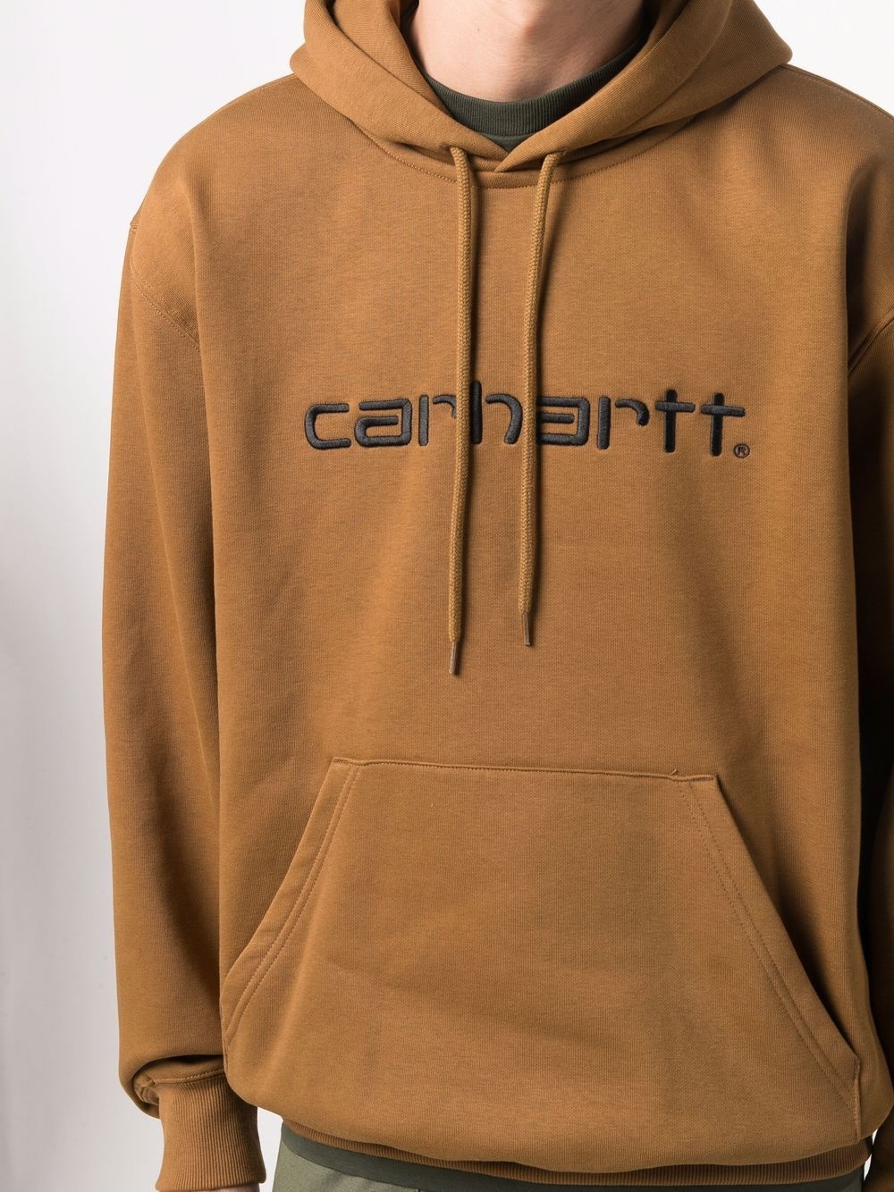 logo-print drawstring hoodie - 5