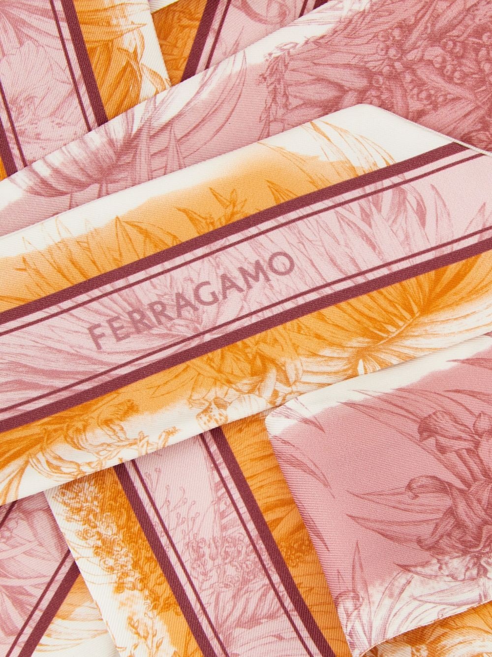 Gravure-print silk bandeau - 3