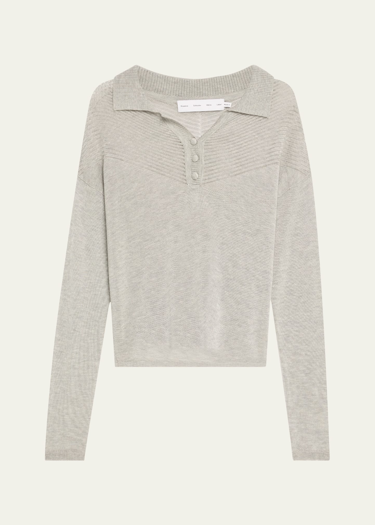 Nell Lightweight Cashmere Polo Sweater - 1