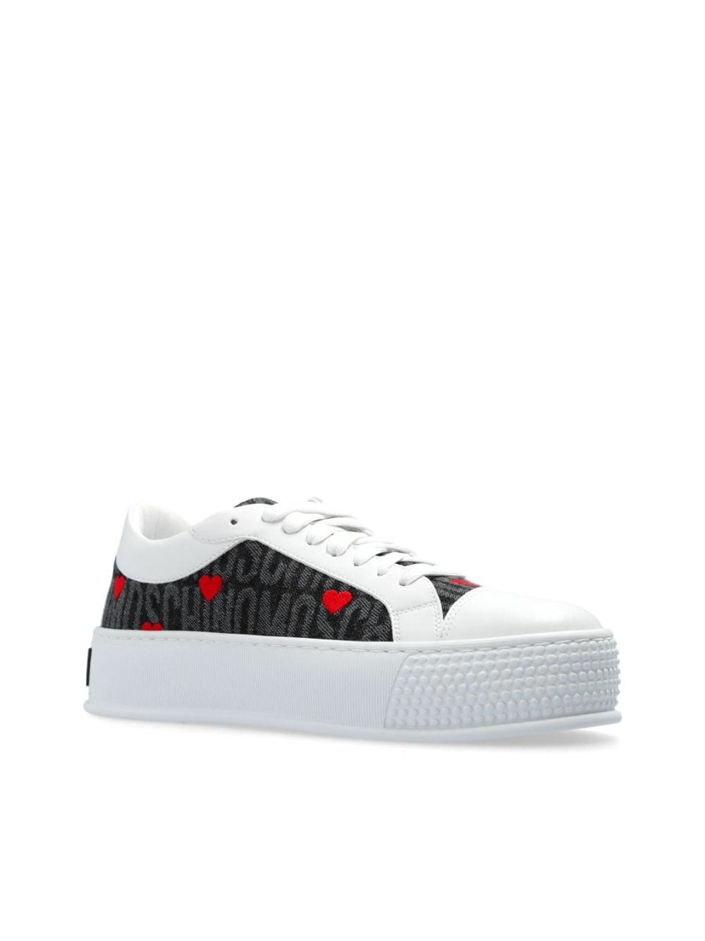 logo-jacquard sneakers - 4