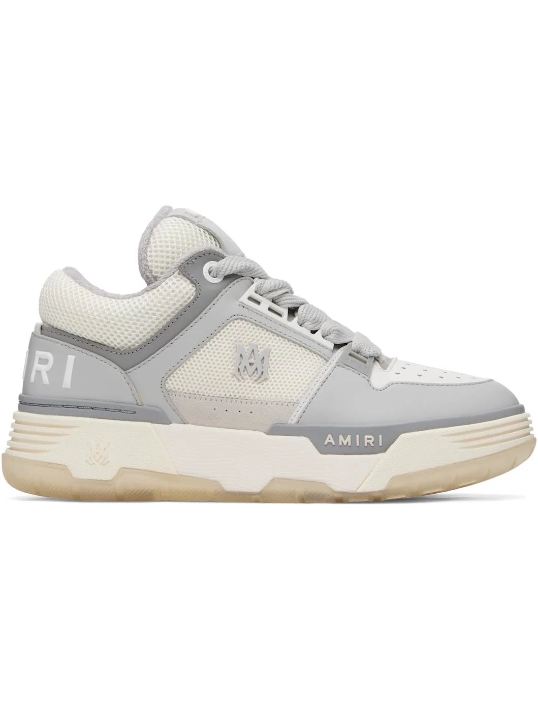 Off-White & Gray MA-1 Sneakers - 1