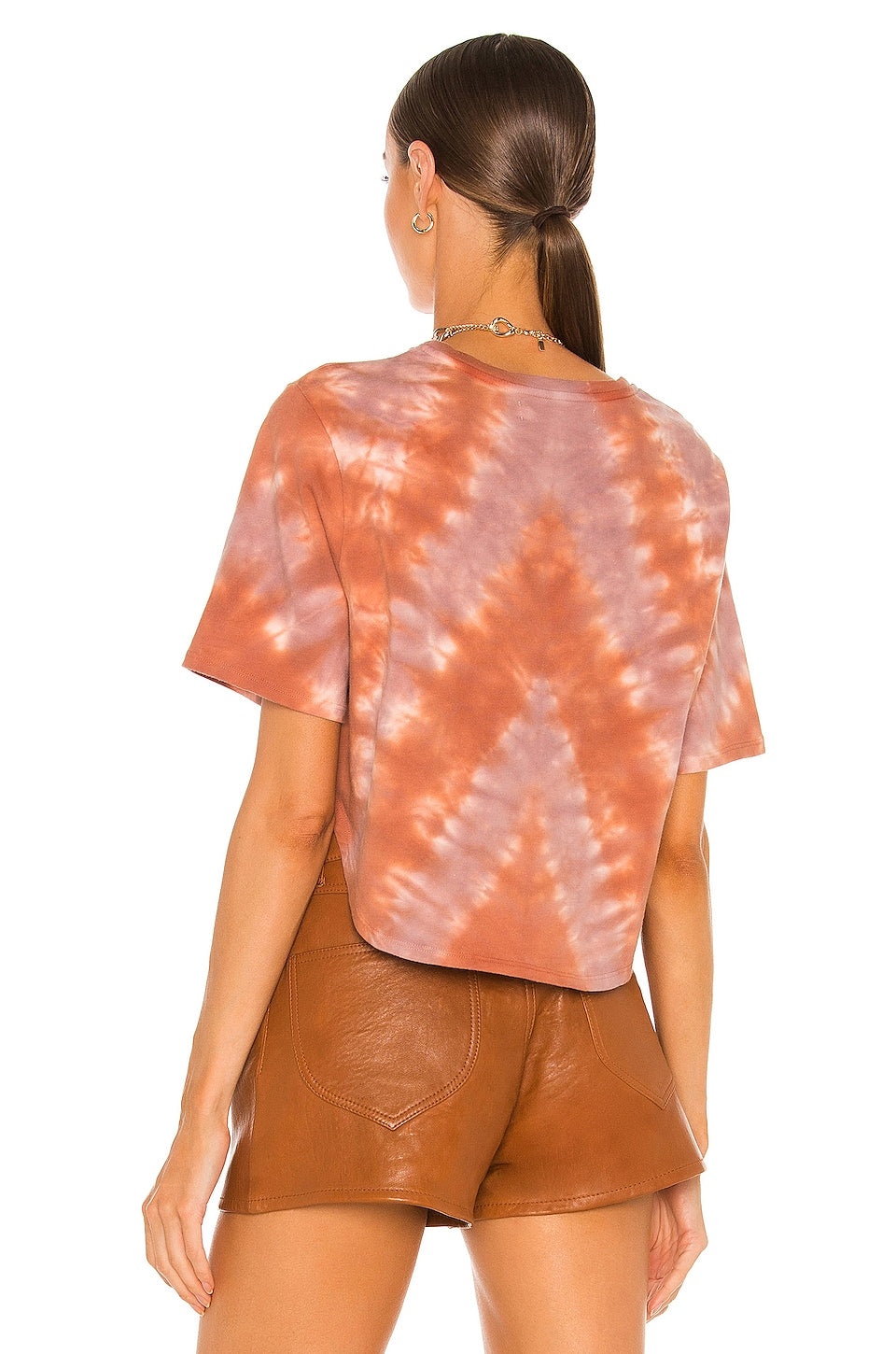 DESERT TIE DYE CROPPED TEE - 4