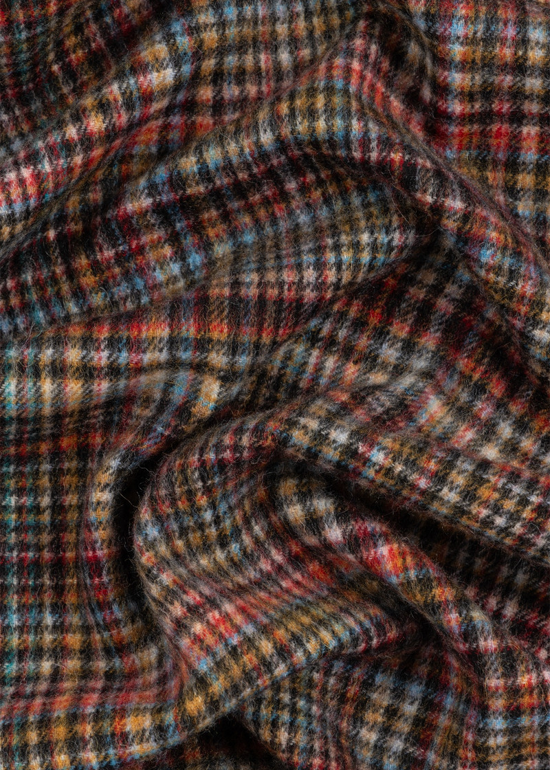 Paul Smith Cashmere-Blend Check 'Signature Stripe' Scarf outlook