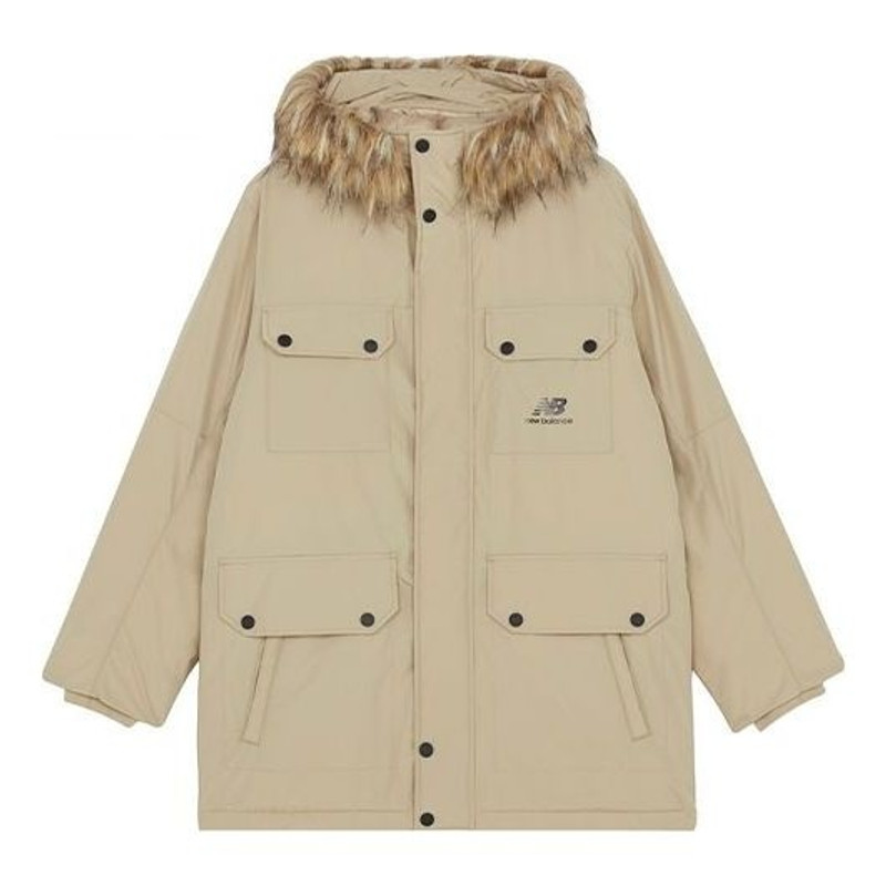 New Balance Classic Down Jacket 'Beige Brown' AMJ13329-HNA - 1