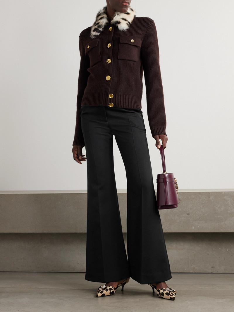 Givenchy Wool-twill Flared Pants outlook