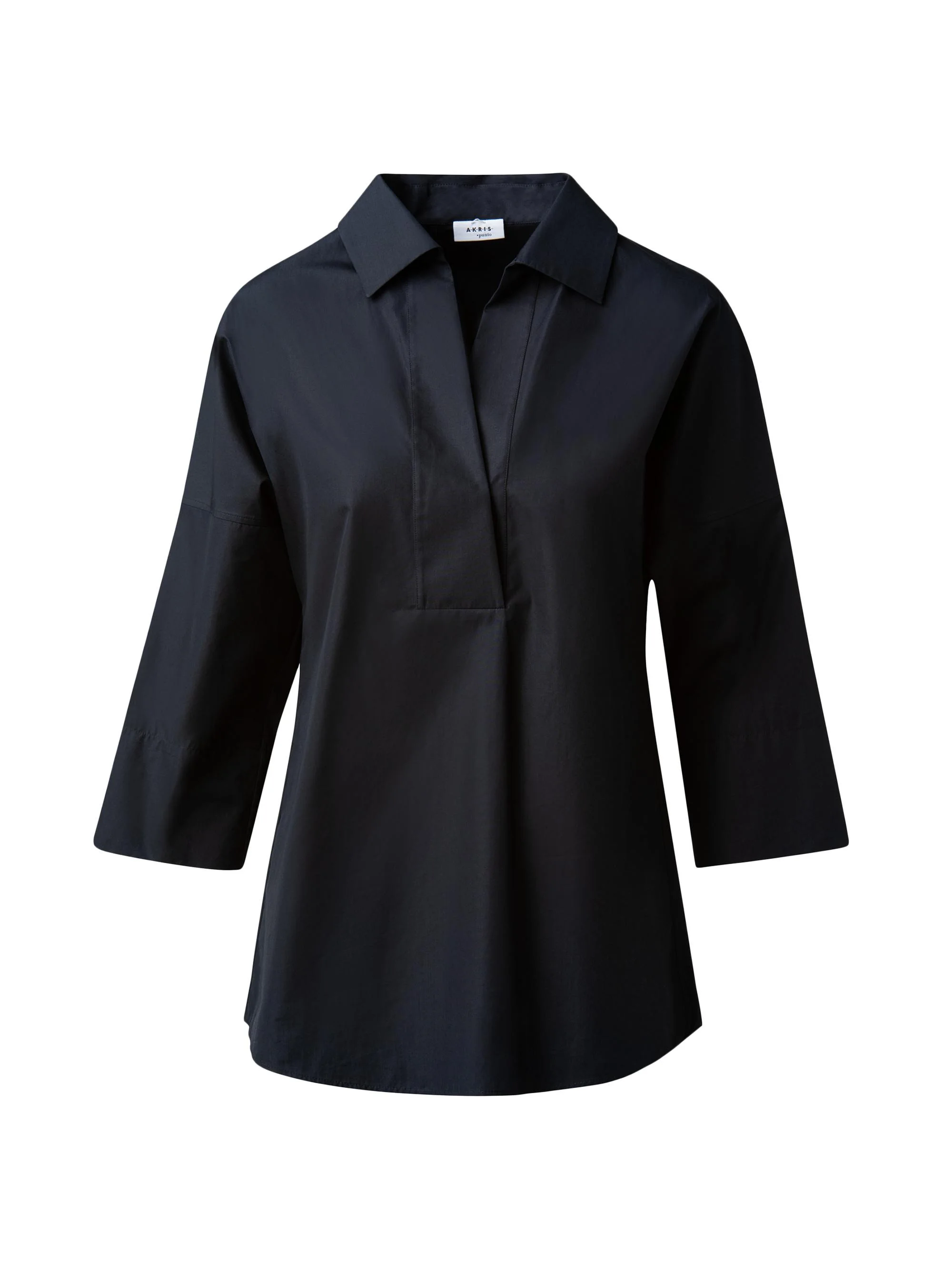 Women's Elements Cotton Kimono Blouse - Black - 1