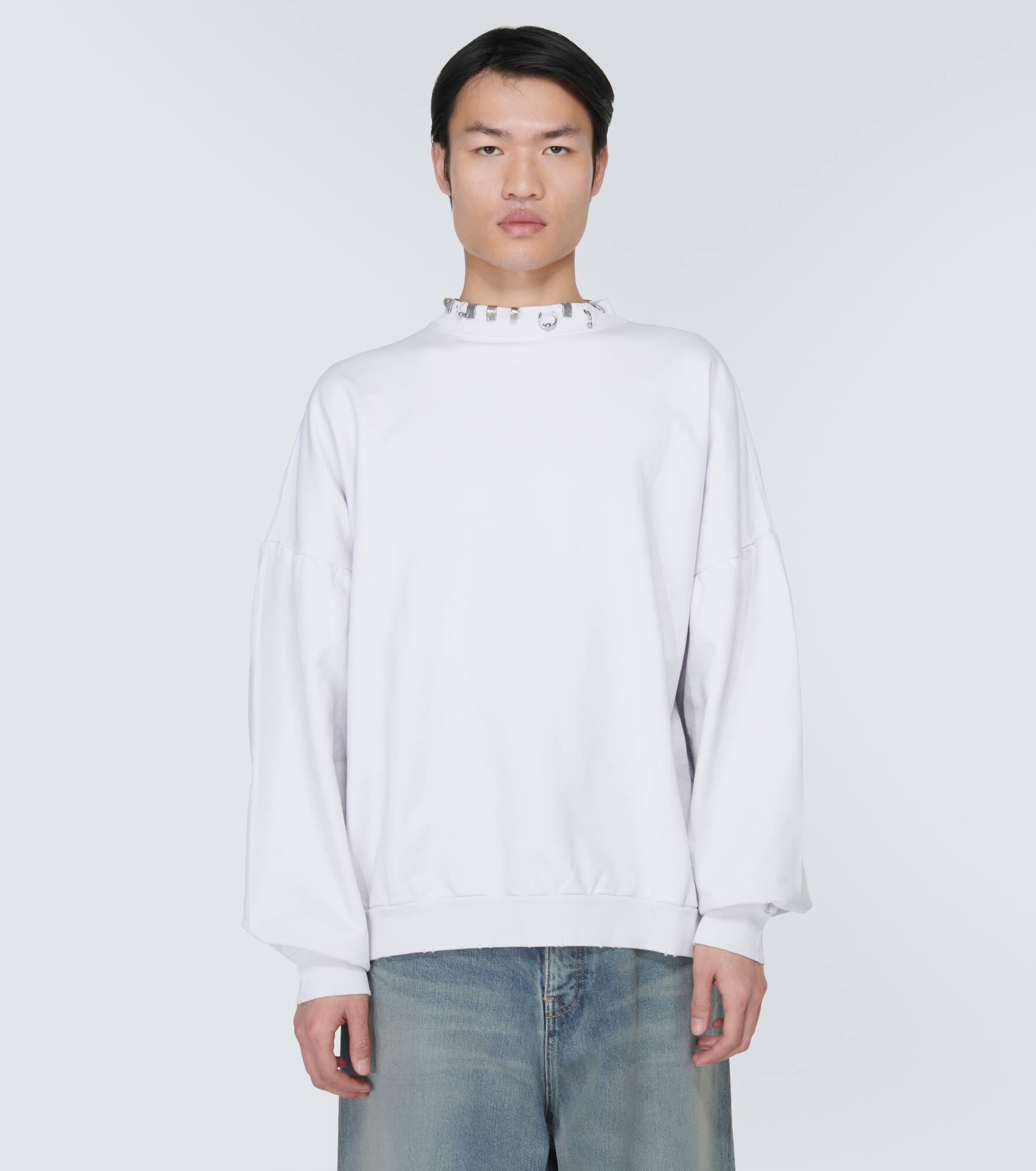 Pierced Round fleece sweatshirt - 3