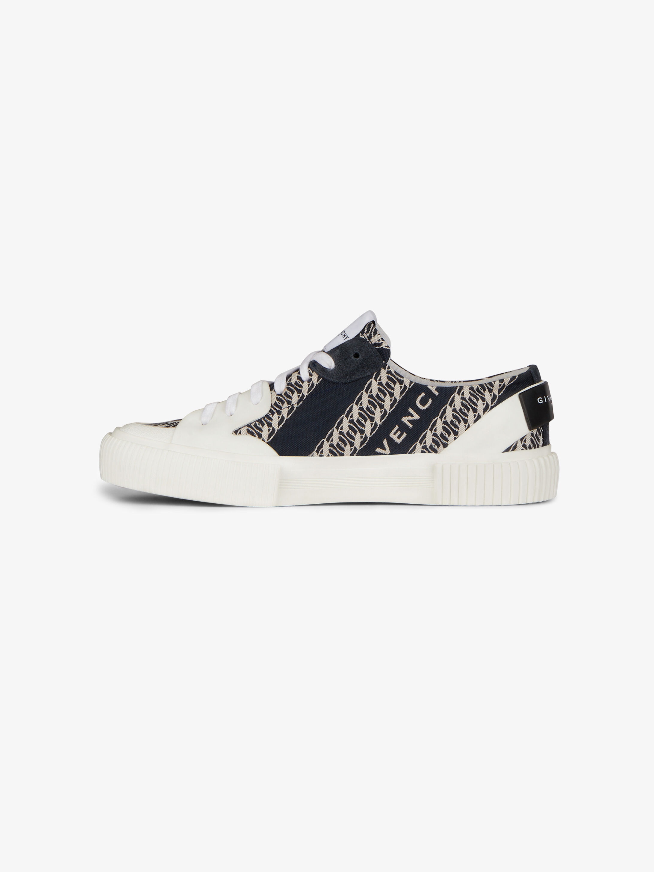 GIVENCHY Chain tennis Light low sneakers in canvas - 5