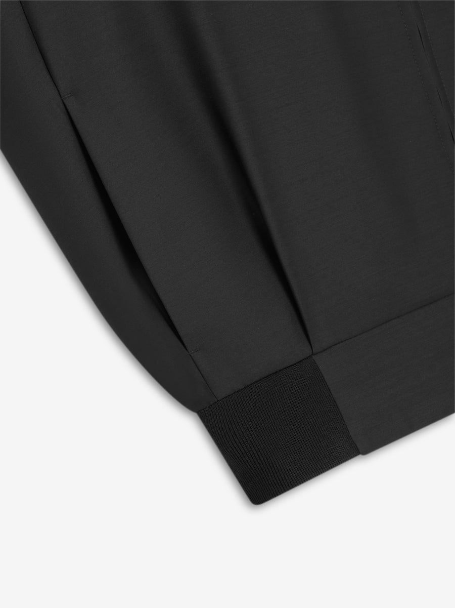 Wool Silk Collarless Jacket - 3