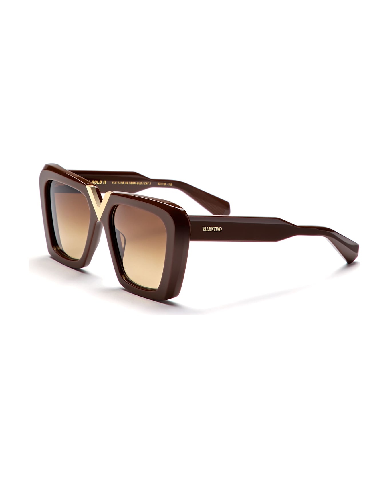 V-gold-ii - Fondant Brown / Gold Sunglasses - 2