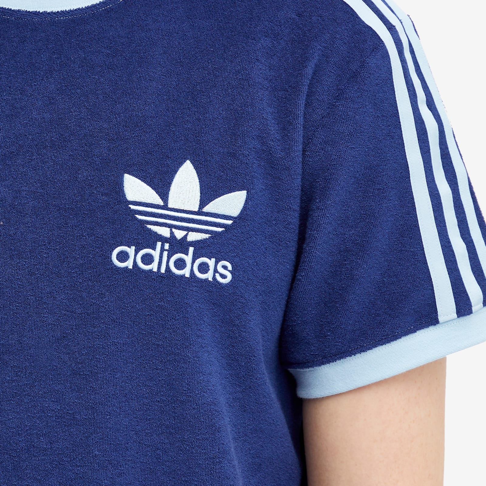 adidas (WMNS) adidas Originals Terry 3-Stripes T-shirt 'Dark