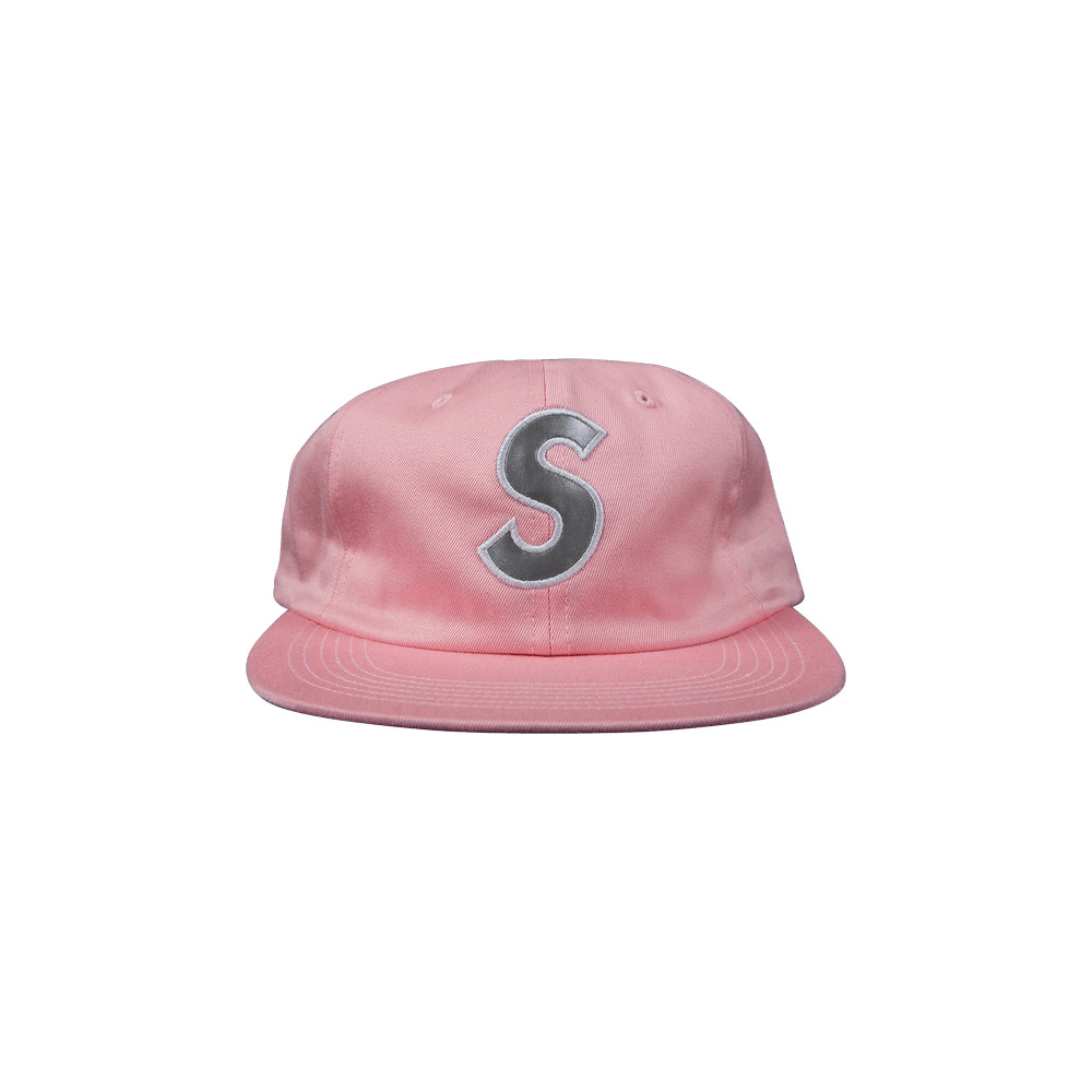 Supreme 3M Reflective S Logo 6-Panel 'Pink' - 1