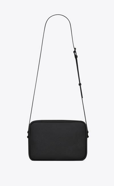 SAINT LAURENT camp camera bag in grained leather outlook