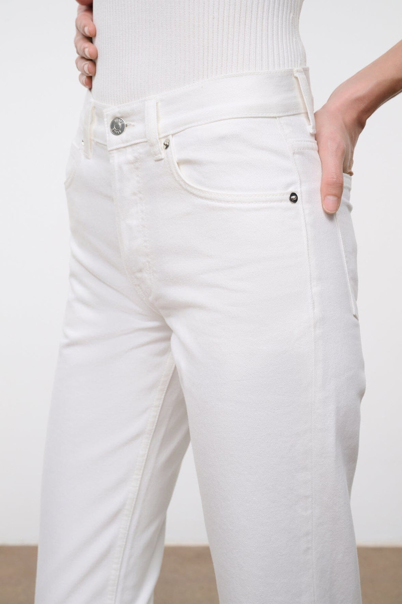 STAUD TEDDY STRAIGHT JEAN 30 WHITE 4