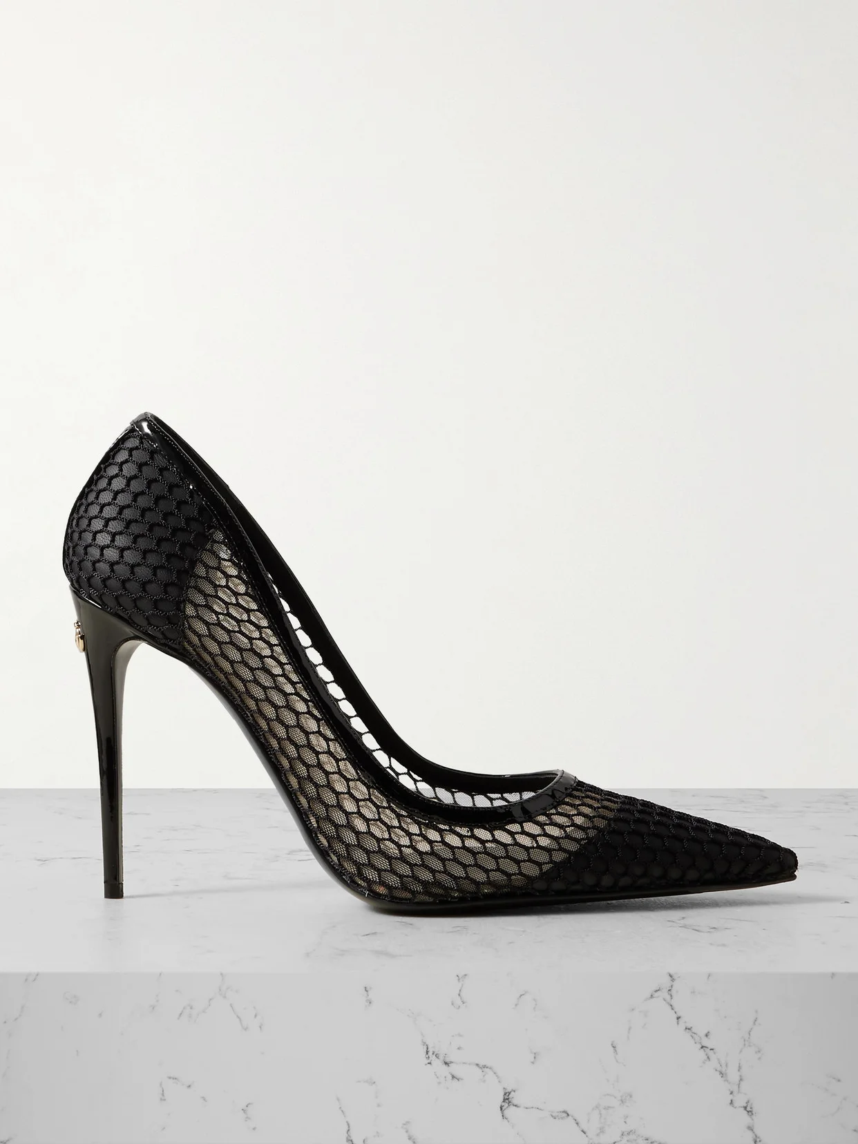 Vernice 110 Leather-trimmed Mesh Pumps - 1