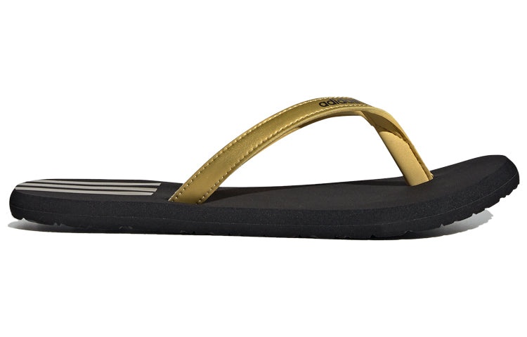 (WMNS) adidas Eezay Flip-Flops Slipper 'Black Gold' EG2036 - 2