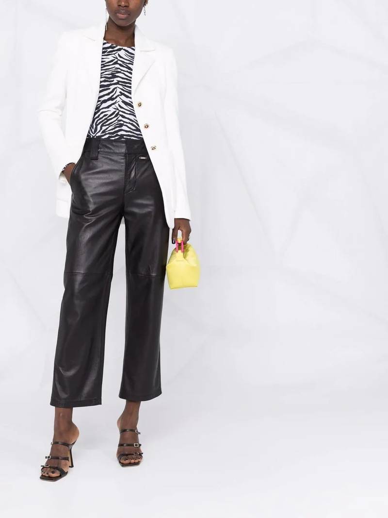 PHILIPP PLEIN single-breasted cotton blazer outlook