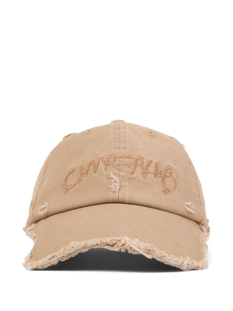 distressed-effect baseball cap 1
