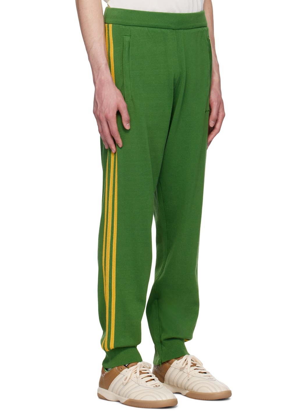 Green & Yellow adidas Originals Edition Embroidered Logo Sweatpants - 2