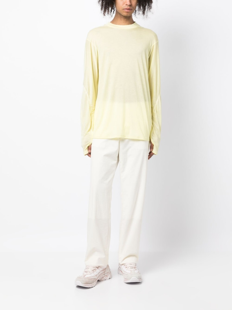POST ARCHIVE FACTION (PAF) bias-cut long-sleeve top outlook