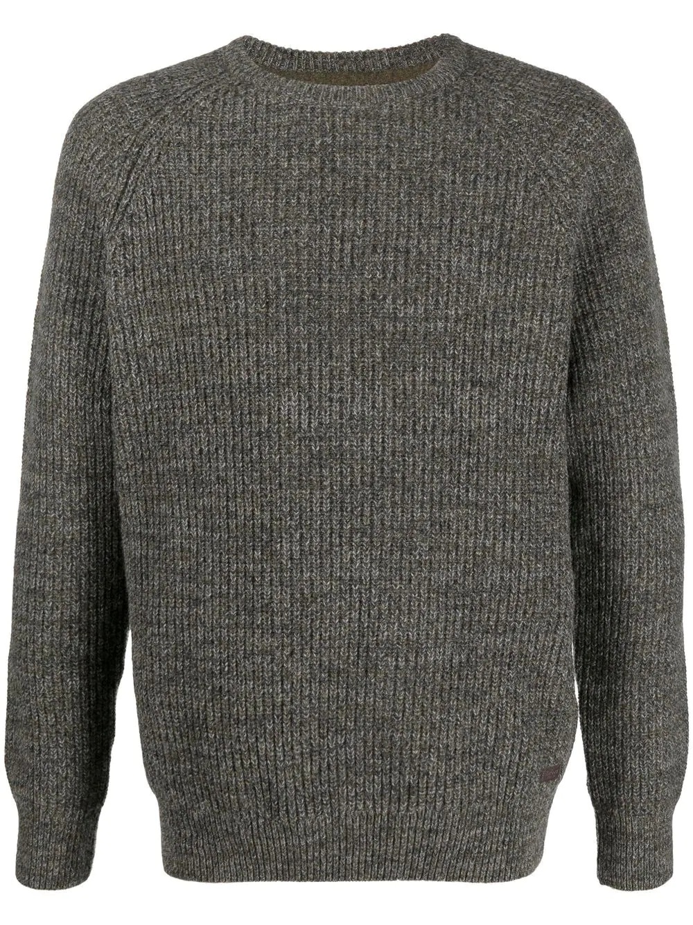 ribbed-knit long-sleeve jumper - 1