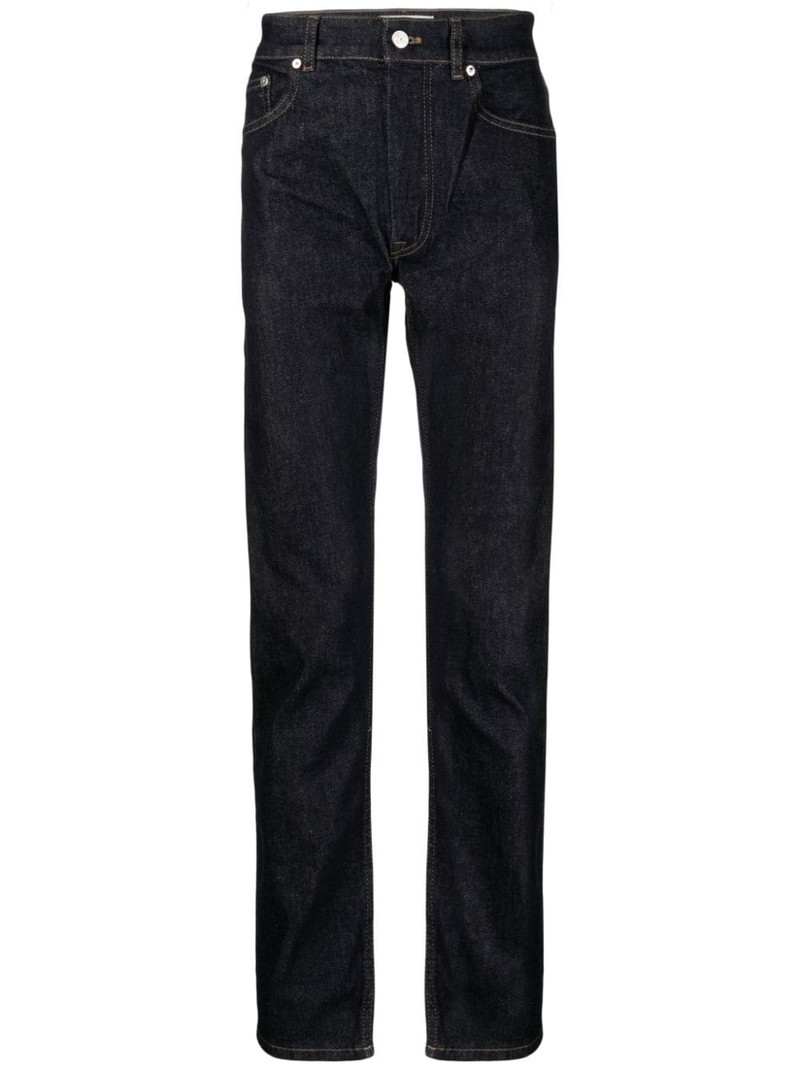 logo-embroidered slim-cut jeans 1