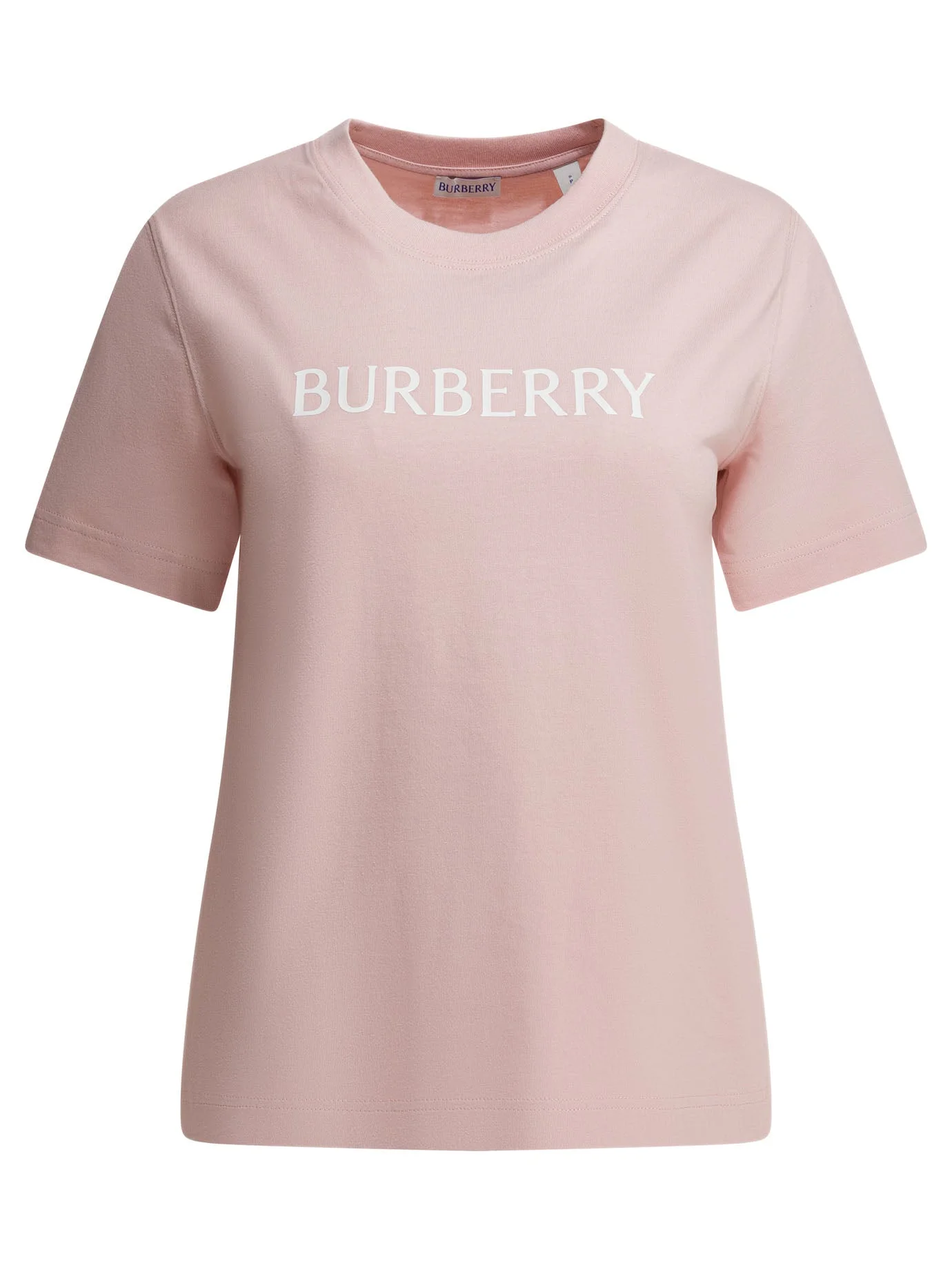 Cotton T-Shirt With Logo T-Shirts Pink - 1