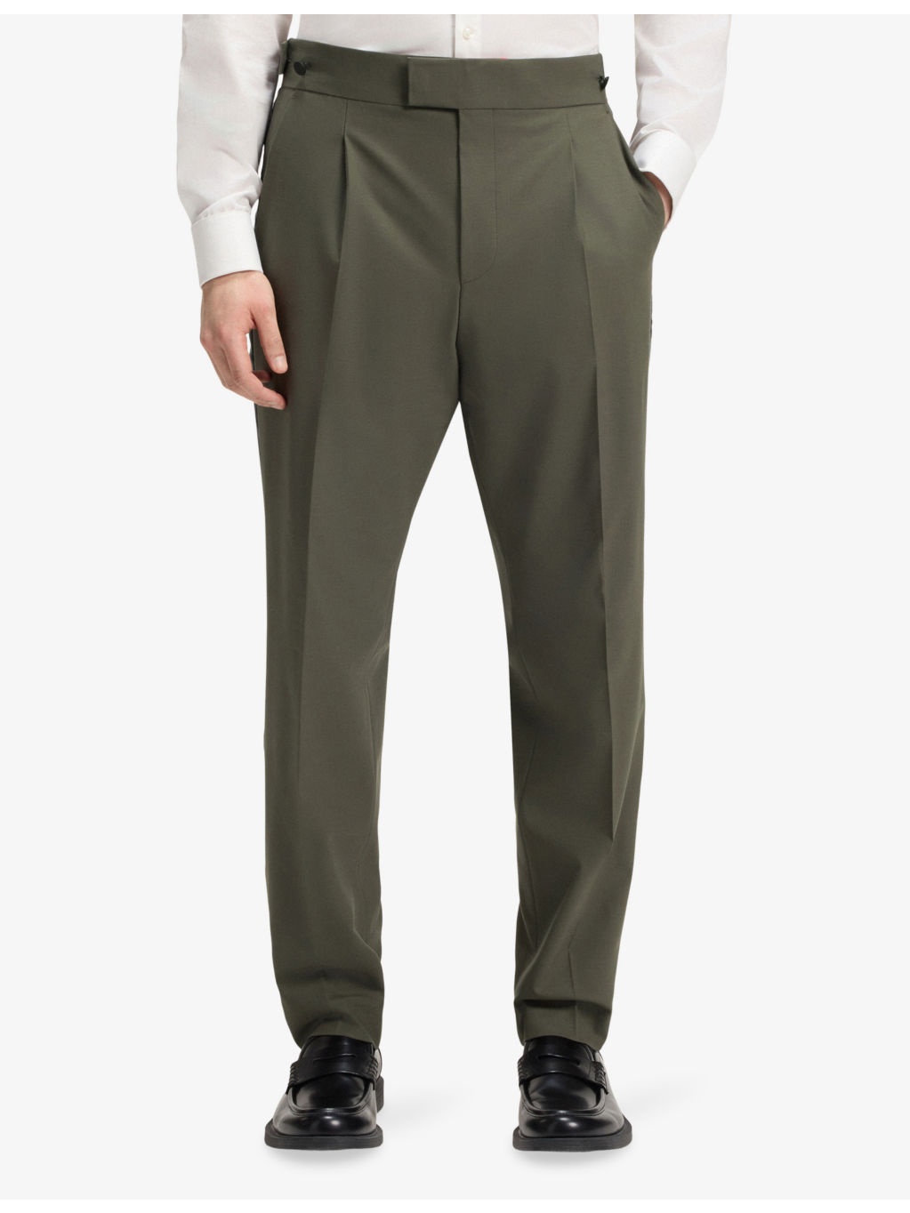Contrast-Trim Regular-Fit Stretch Wool-Blend Suit - 8