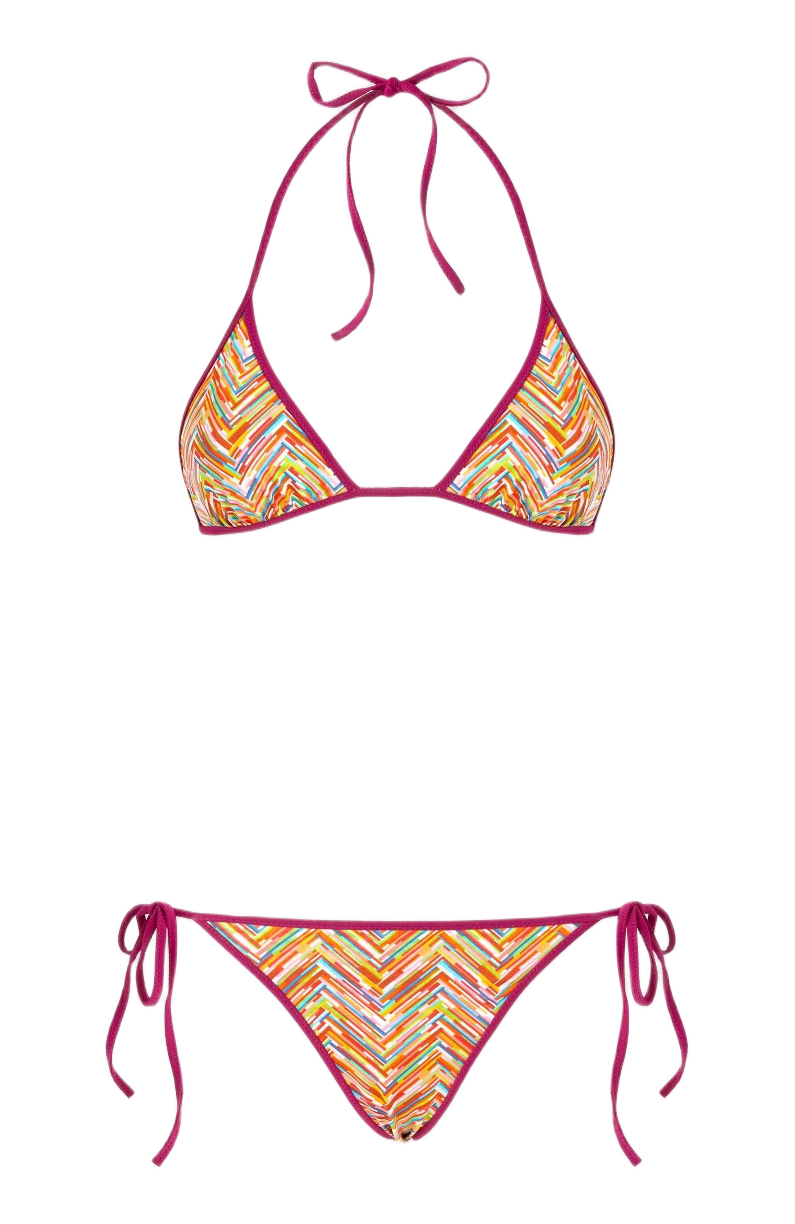 Missoni Reversible Triangle Bikini With Print in Multicoloured at Nordstrom - 2