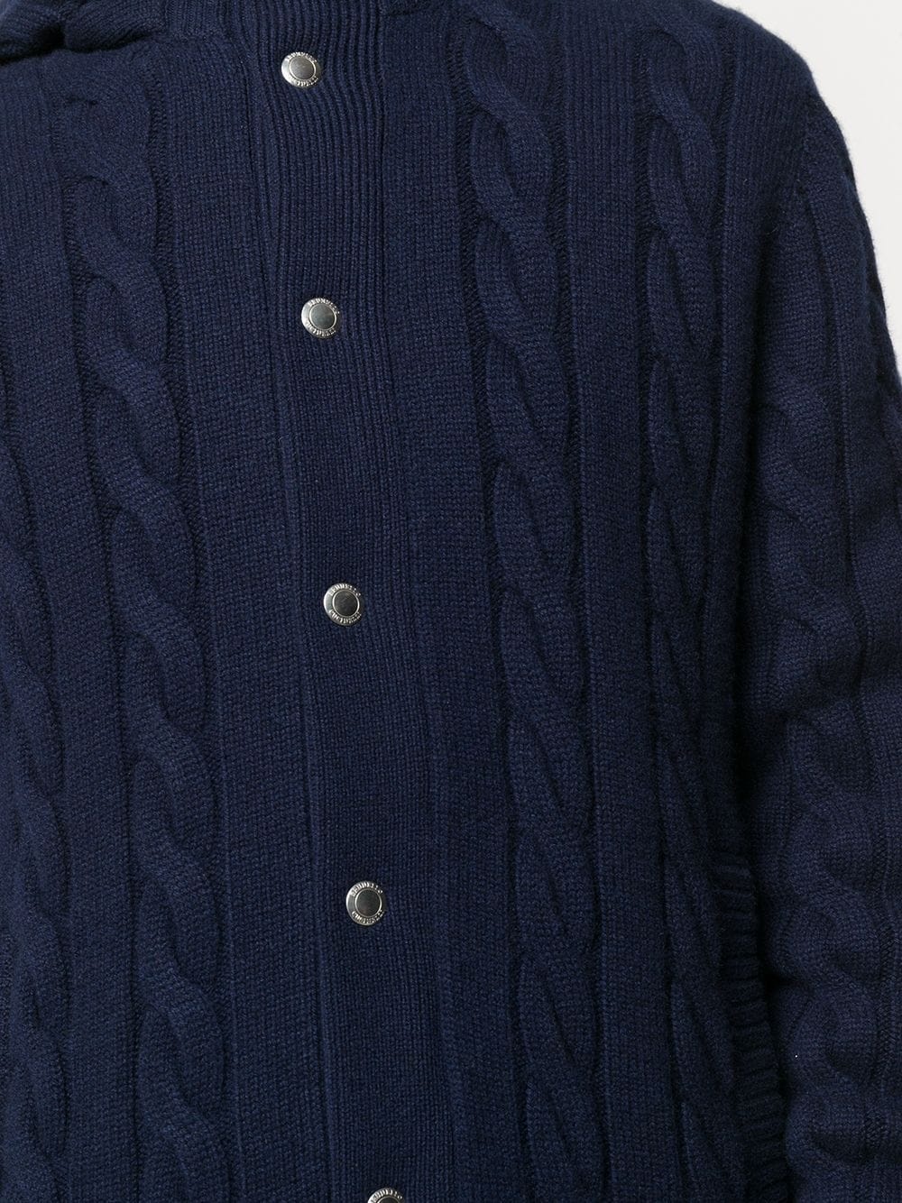 cable-knit cashmere cardigan - 5