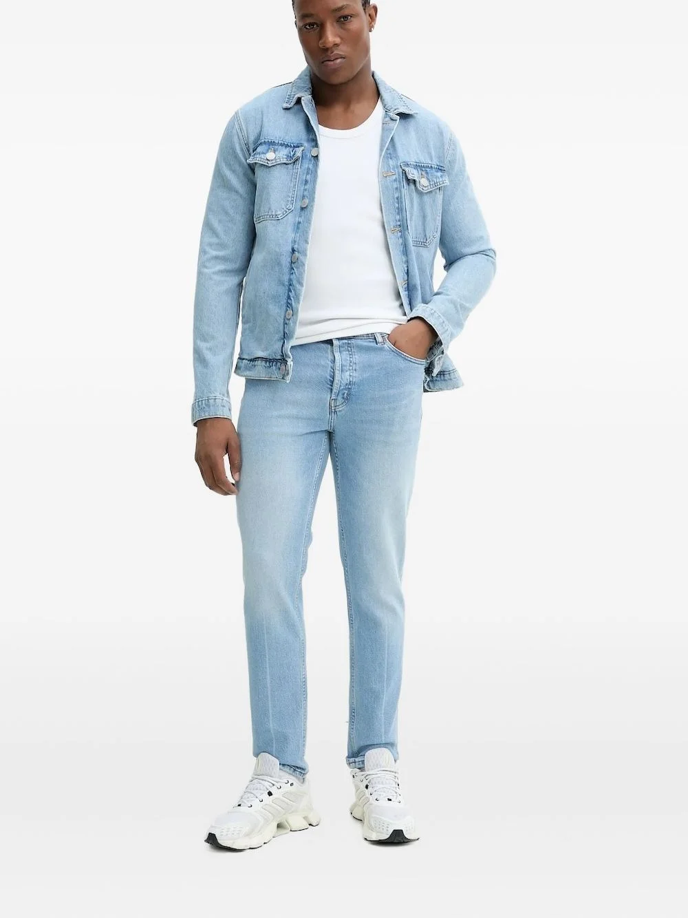 logo-patch jeans - 1