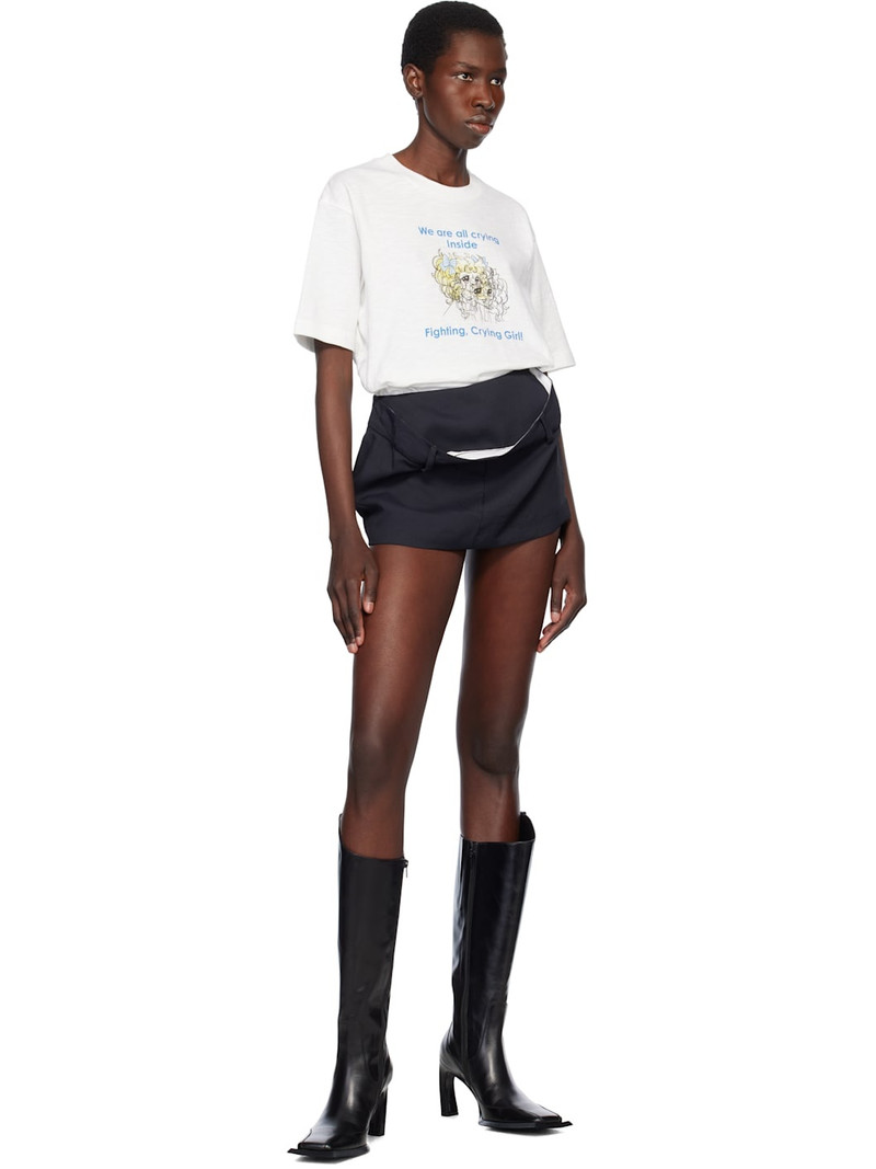 pushBUTTON Black Kangaroo Micro Skort outlook