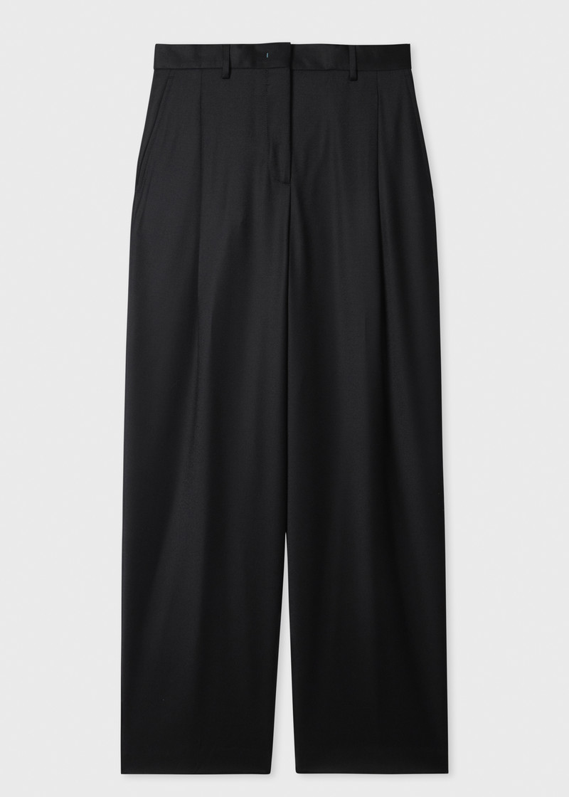 Women's Black Flannel Double-Breasted Suit 5