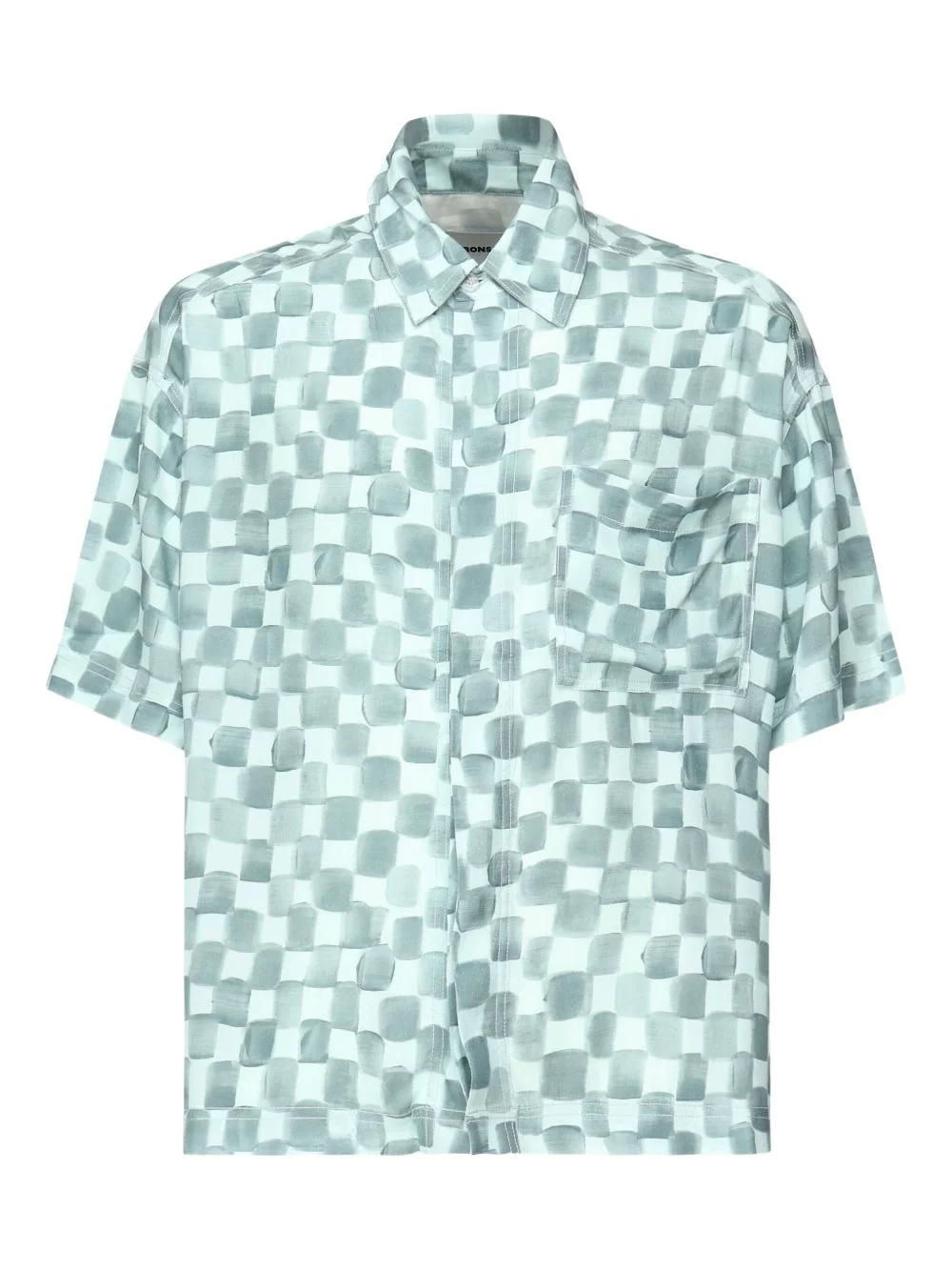 checkered short-sleeve shirt - 1