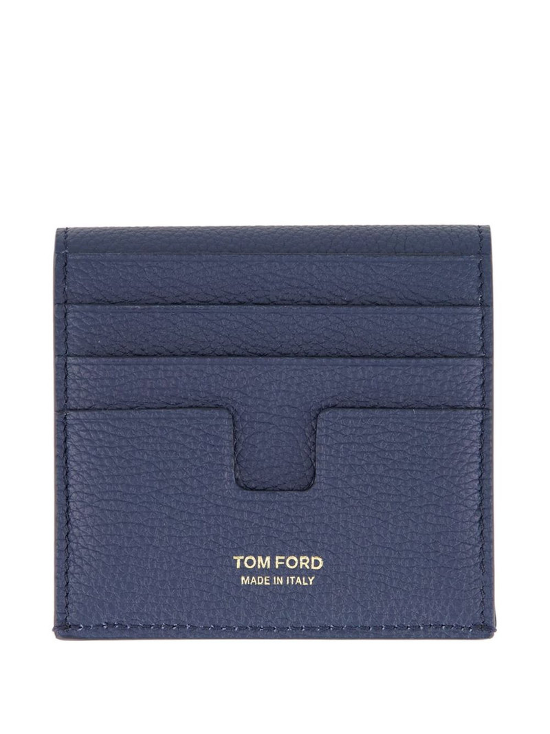 TOM FORD Tara logo-clasp grain-leather cardholder outlook