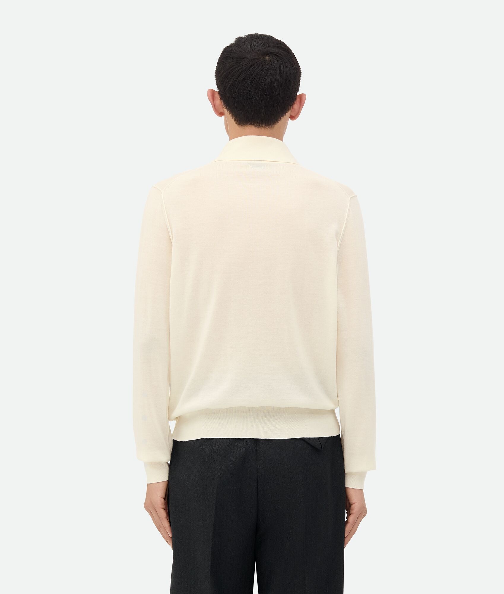 Light Fine Cashmere Polo Jumper - 3