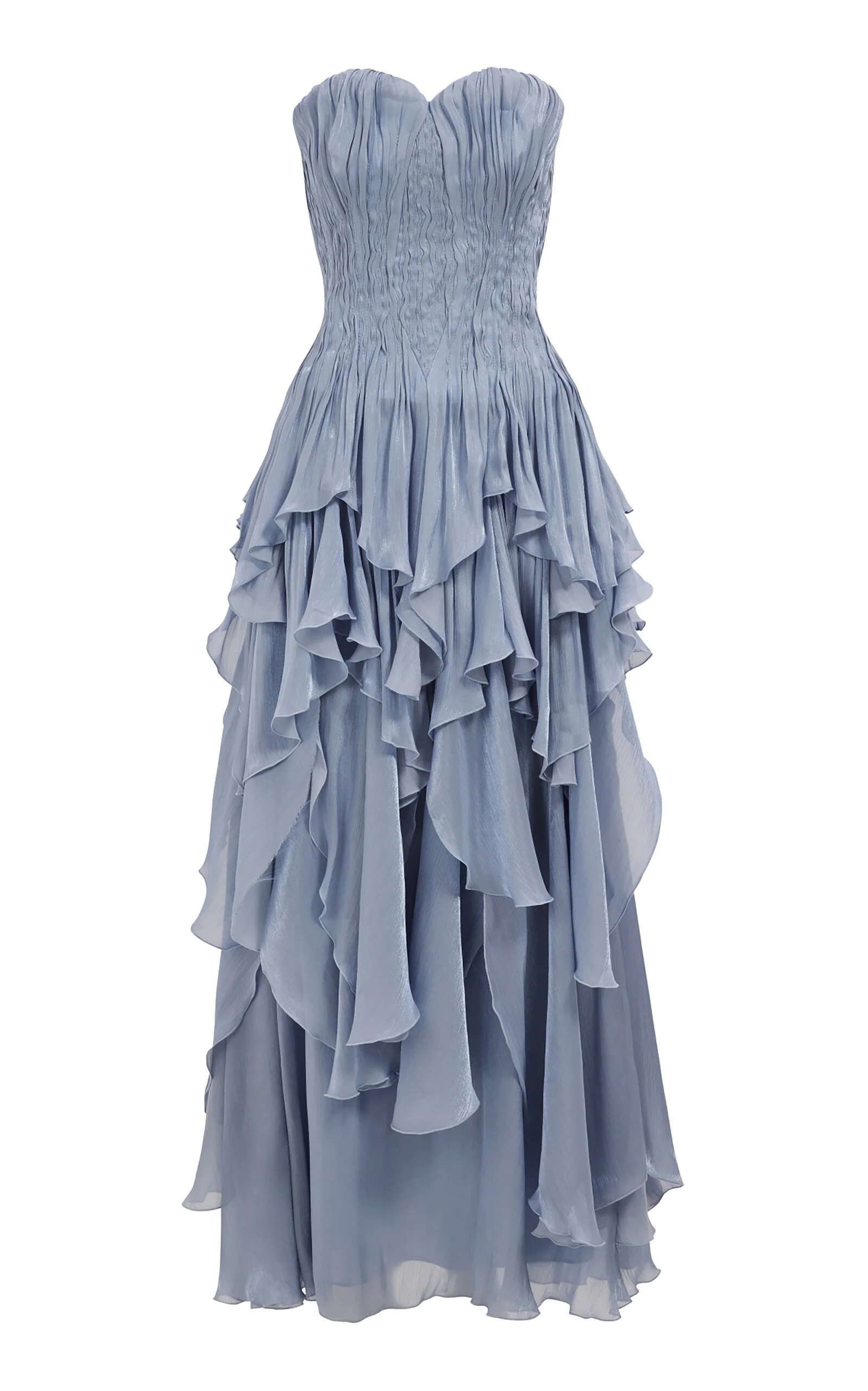 Gleam Ruched Gown blue - 1