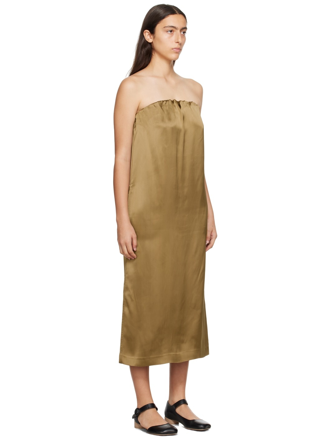 Brown Siple Midi Dress - 2
