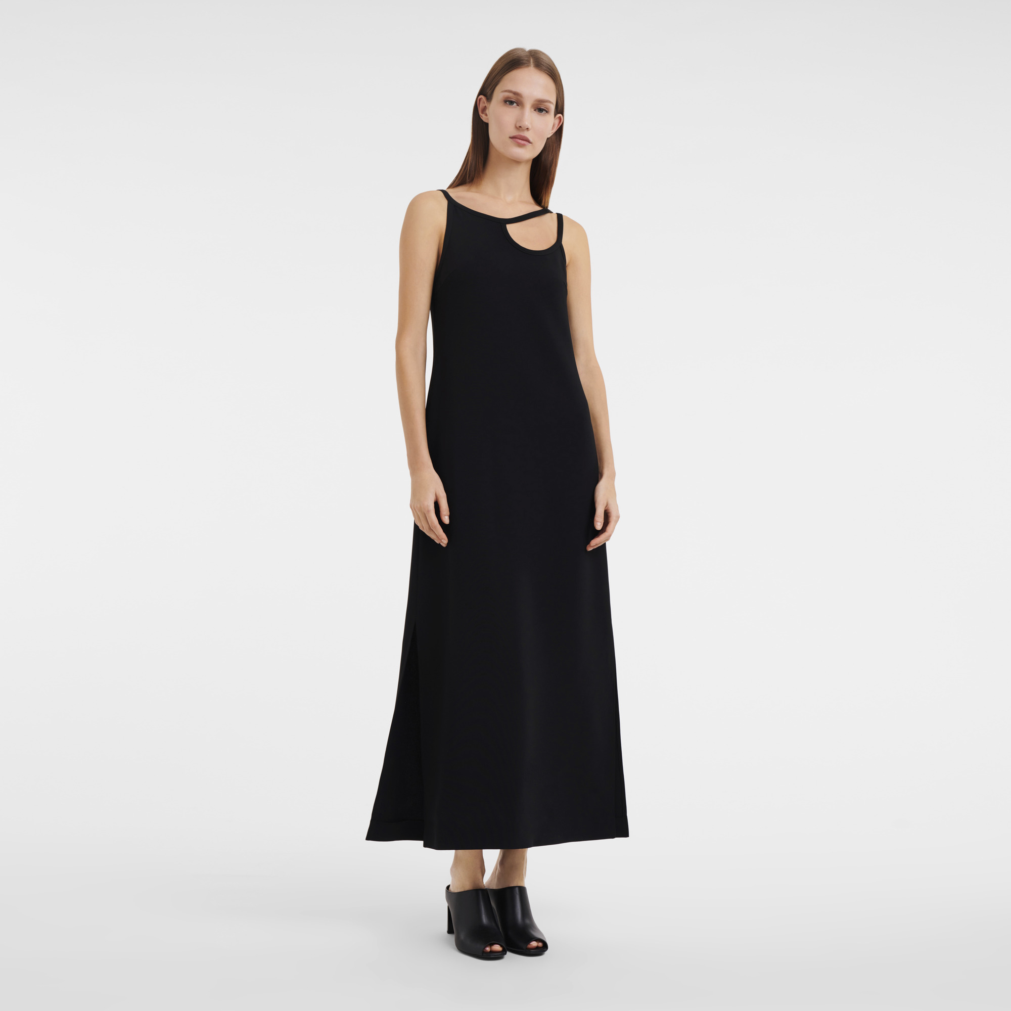 Long dress Black - Crepe - 3