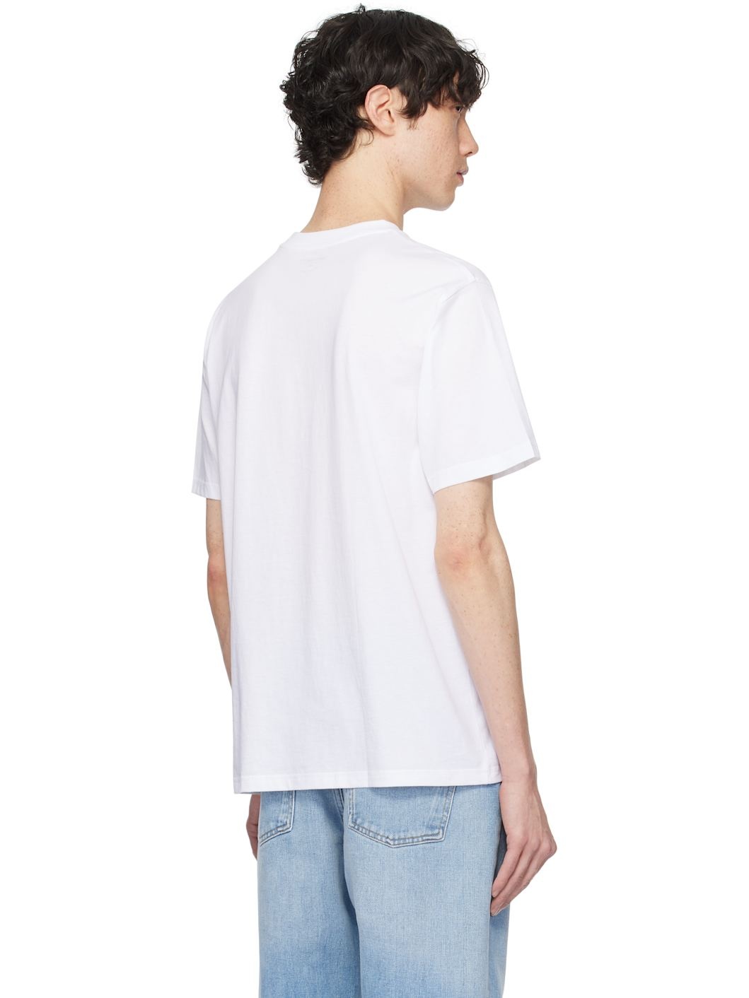 Two-Pack White Standard Crew Neck T-shirts - 3