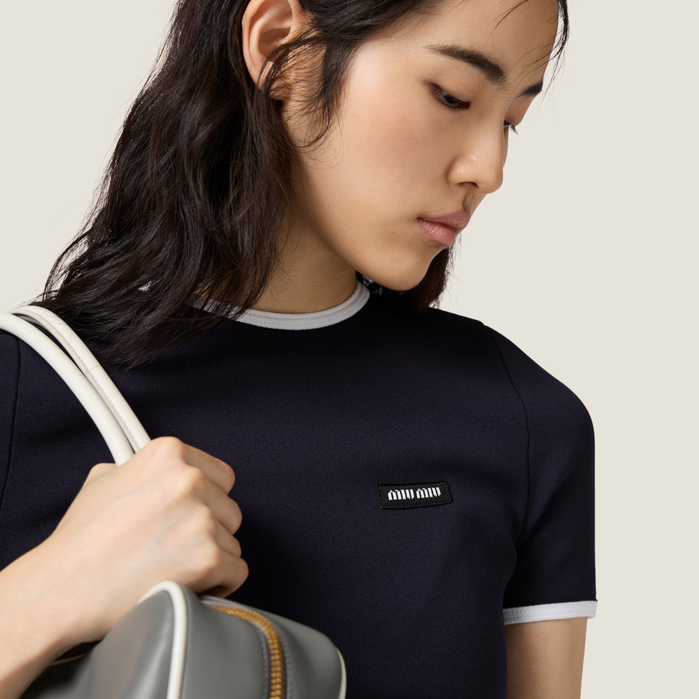 Technical yarn crew-neck sweater - 4