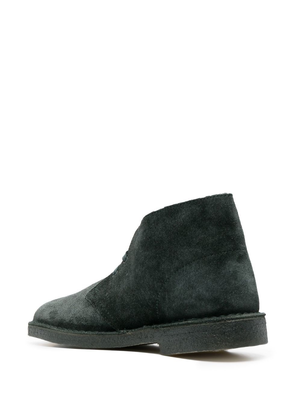 lace-up suede boots - 3