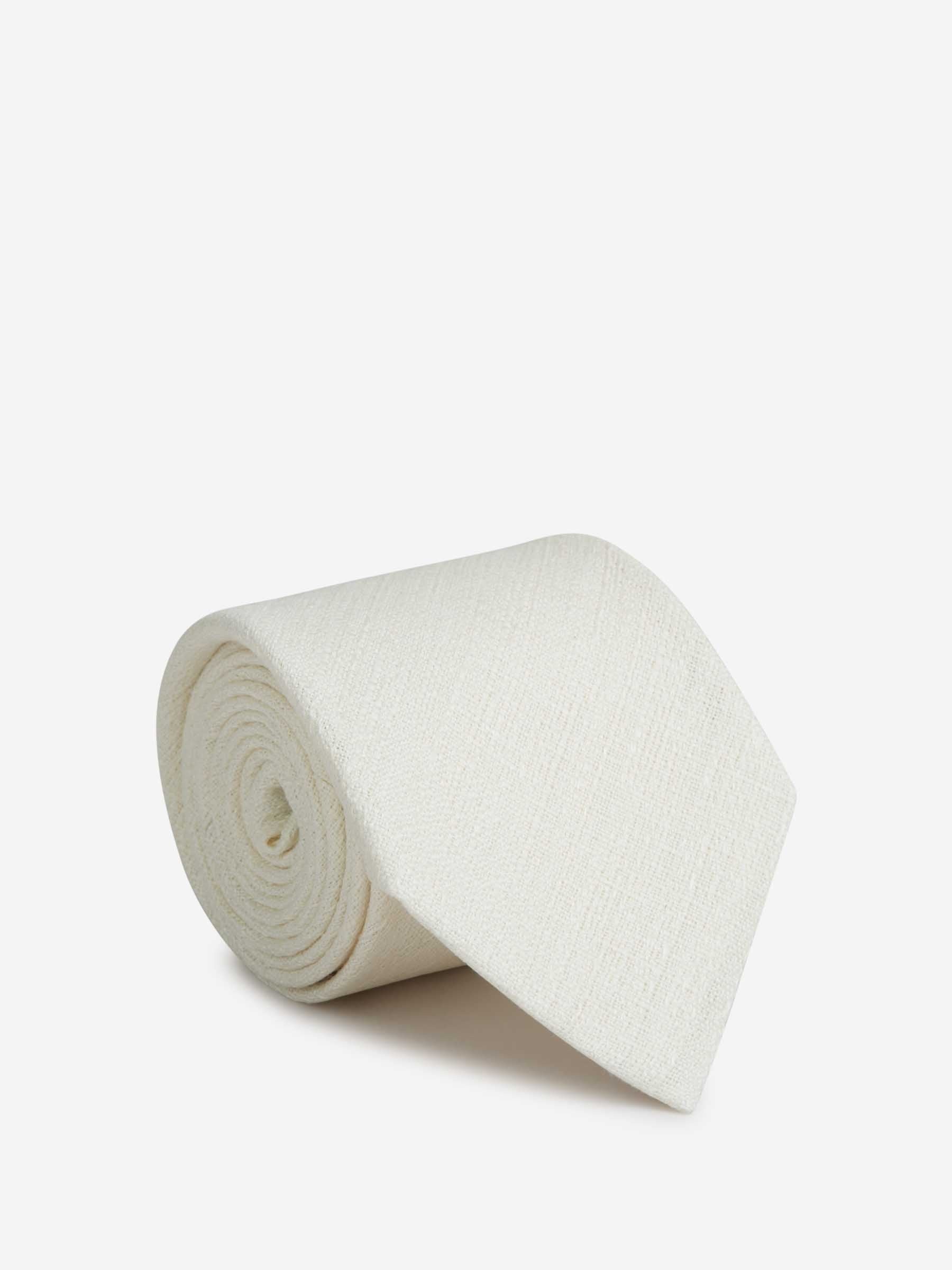 TEXTURED LINEN TIE - 1